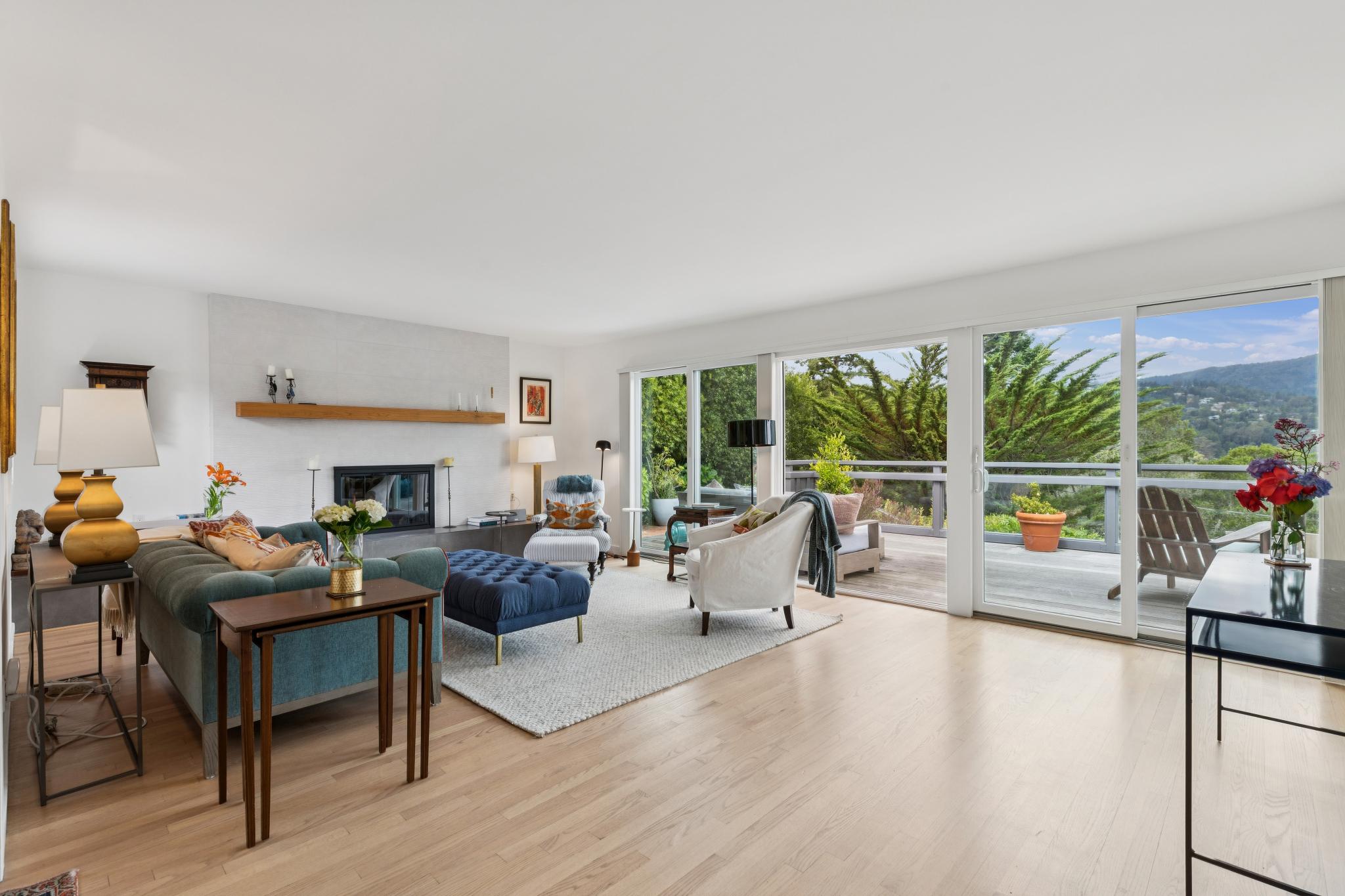 4 Loring Ave Mill Valley — living room view